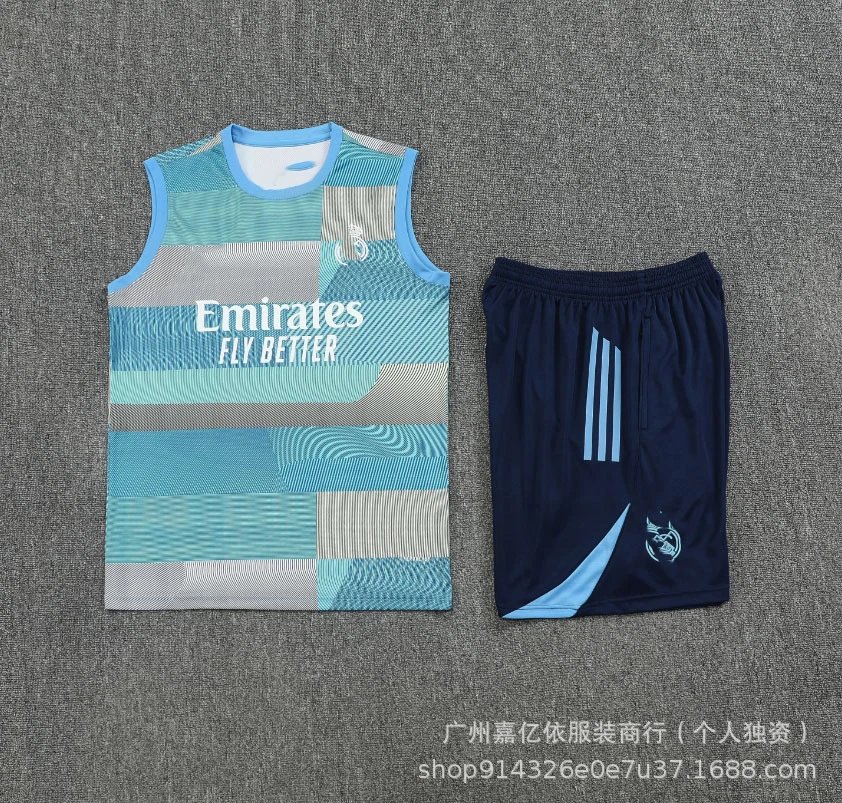 Design Coca-Cola x CyborgFit Cyberpunk Graphic Vest Top and Shorts Set Black / Blue Sets - 20