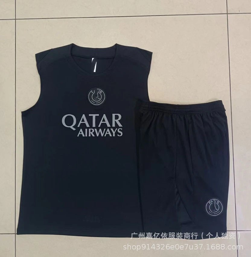 Design Coca-Cola x CyborgFit Cyberpunk Graphic Vest Top and Shorts Set Black / Blue Sets - 37