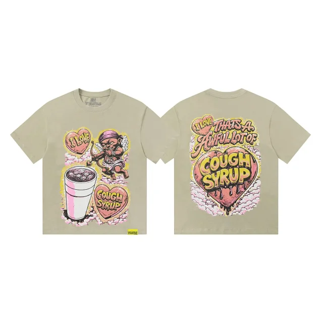 That's a Awful Lot of Cough Syrup T-Shirts Short-Sleeve Graphic Print product detail image 4