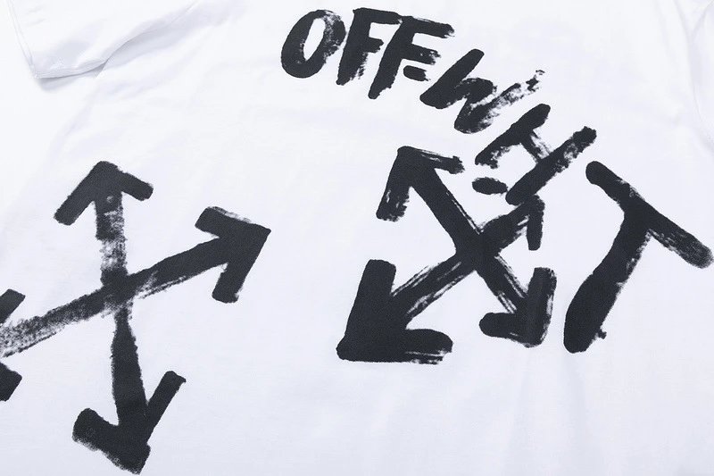 Off-White Crocodile Print Acid Wash Black T-Shirt - 13