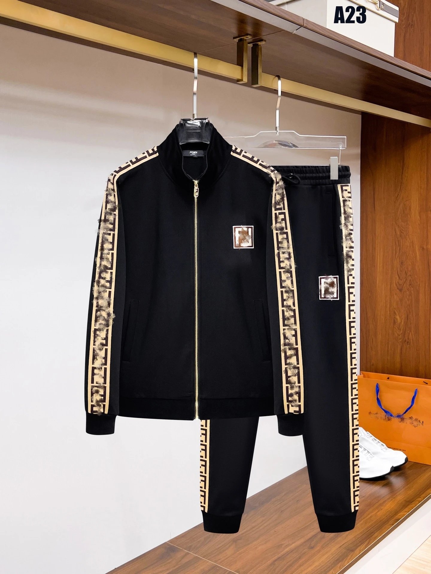 Unbranded Assorted zip-up tracksuit sets — A 23 Black