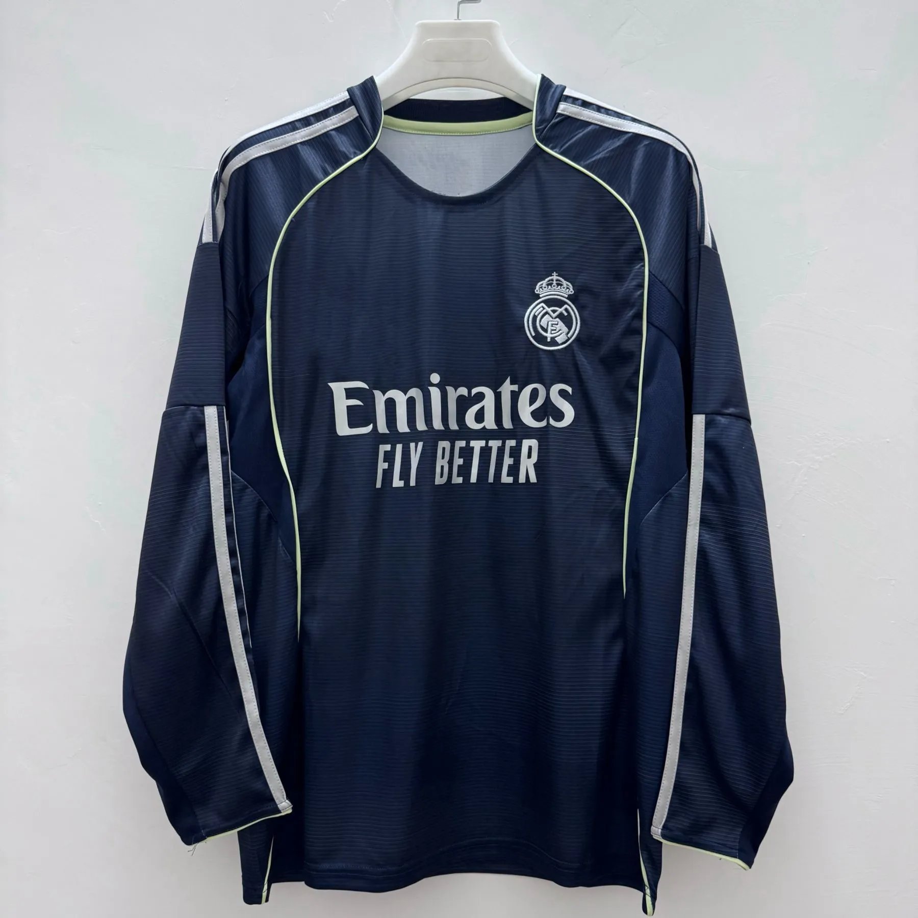 Design Grêmio 2024 Home Long-Sleeve Jersey Blue / Black Striped Jersey - 8