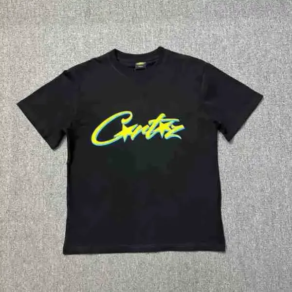 Corteiz Script Logo Black T-Shirt - 1