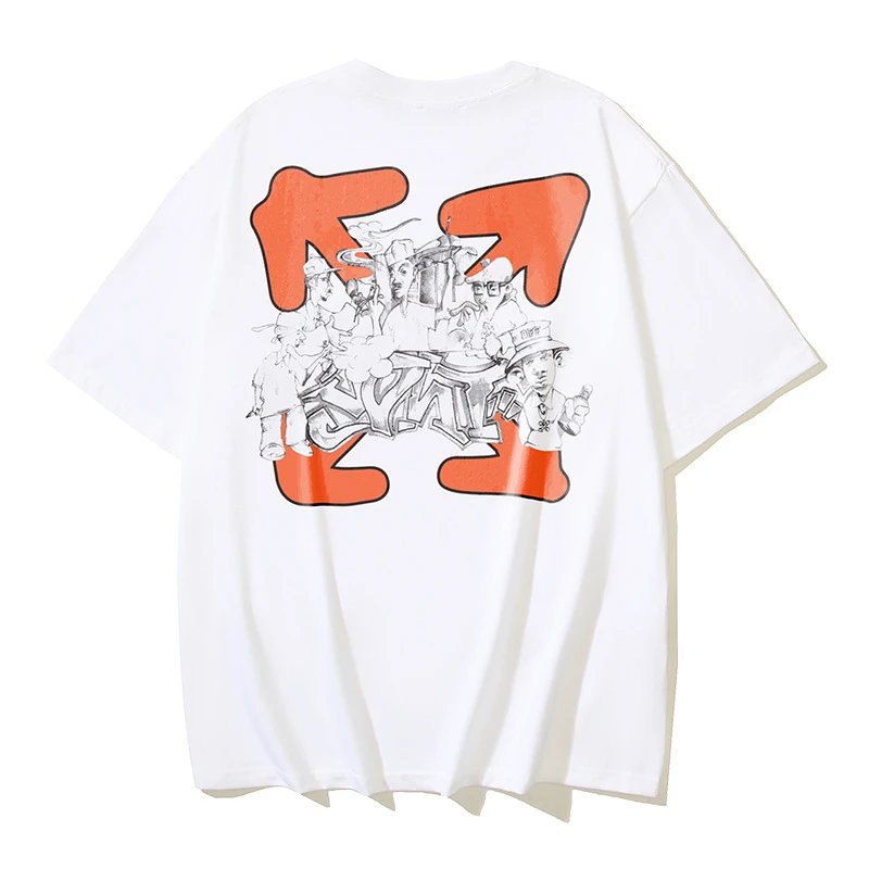 Off-White T-Shirts Short-Sleeve Graphic T-Shirt — 181 white