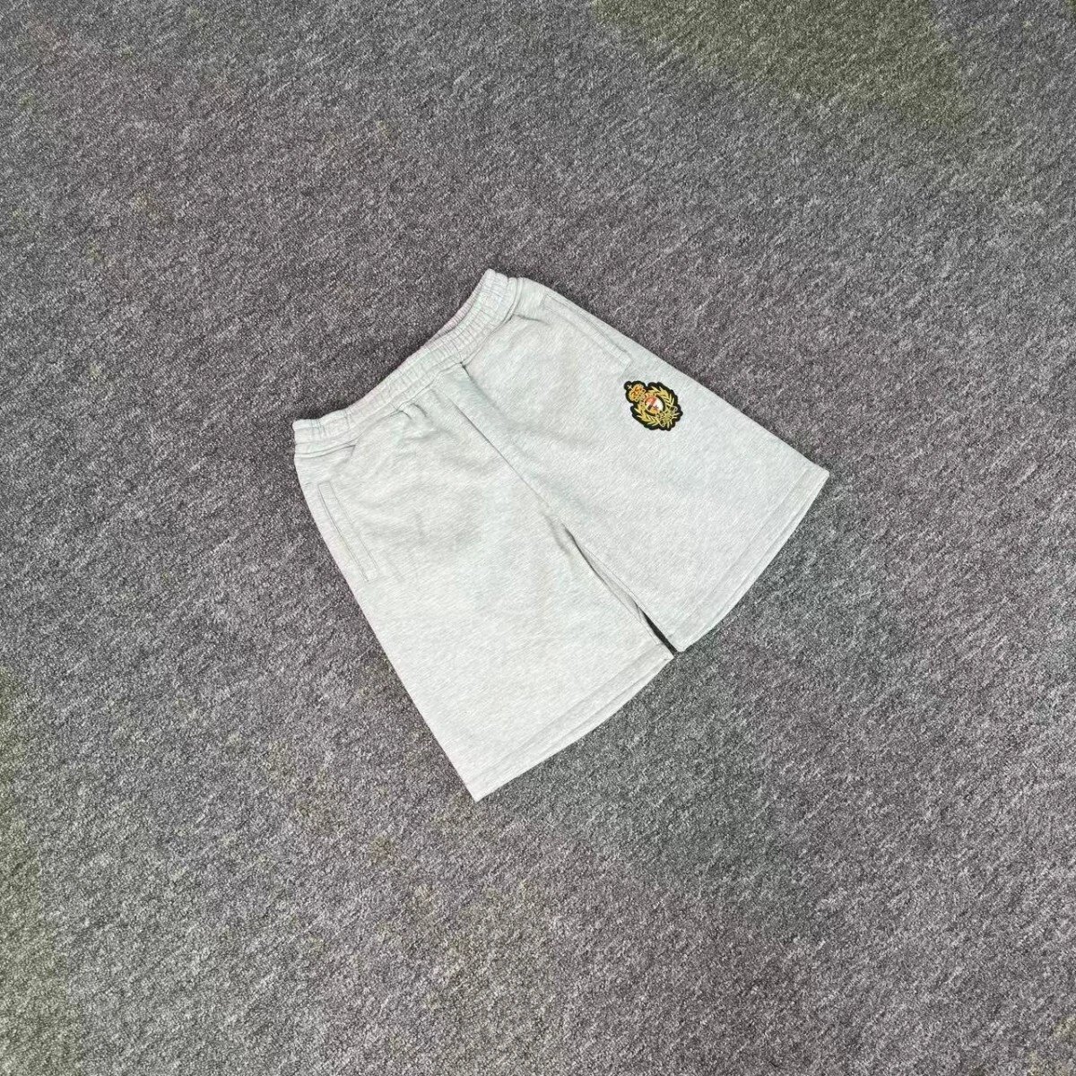 Burberry Logo-Embroidered Heather Gray Sweatpants - 10