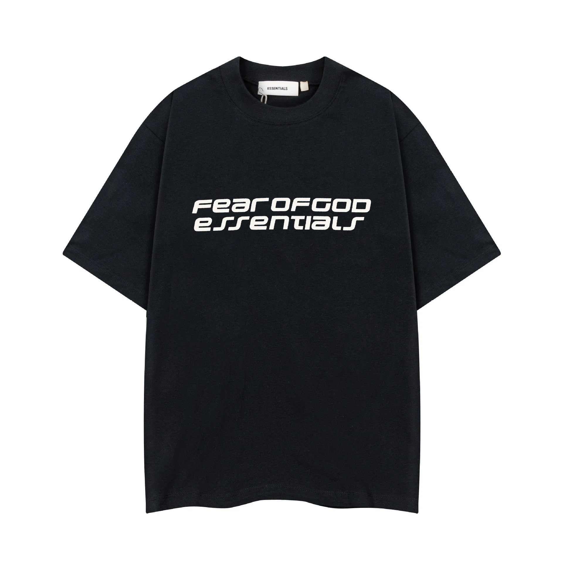 Fear of God Essentials Logo Print Navy Sleeveless Top Vest Top - 3