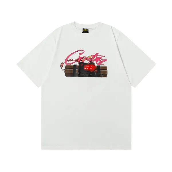 Design Bomb Timer Graphic T-Shirt White - 1