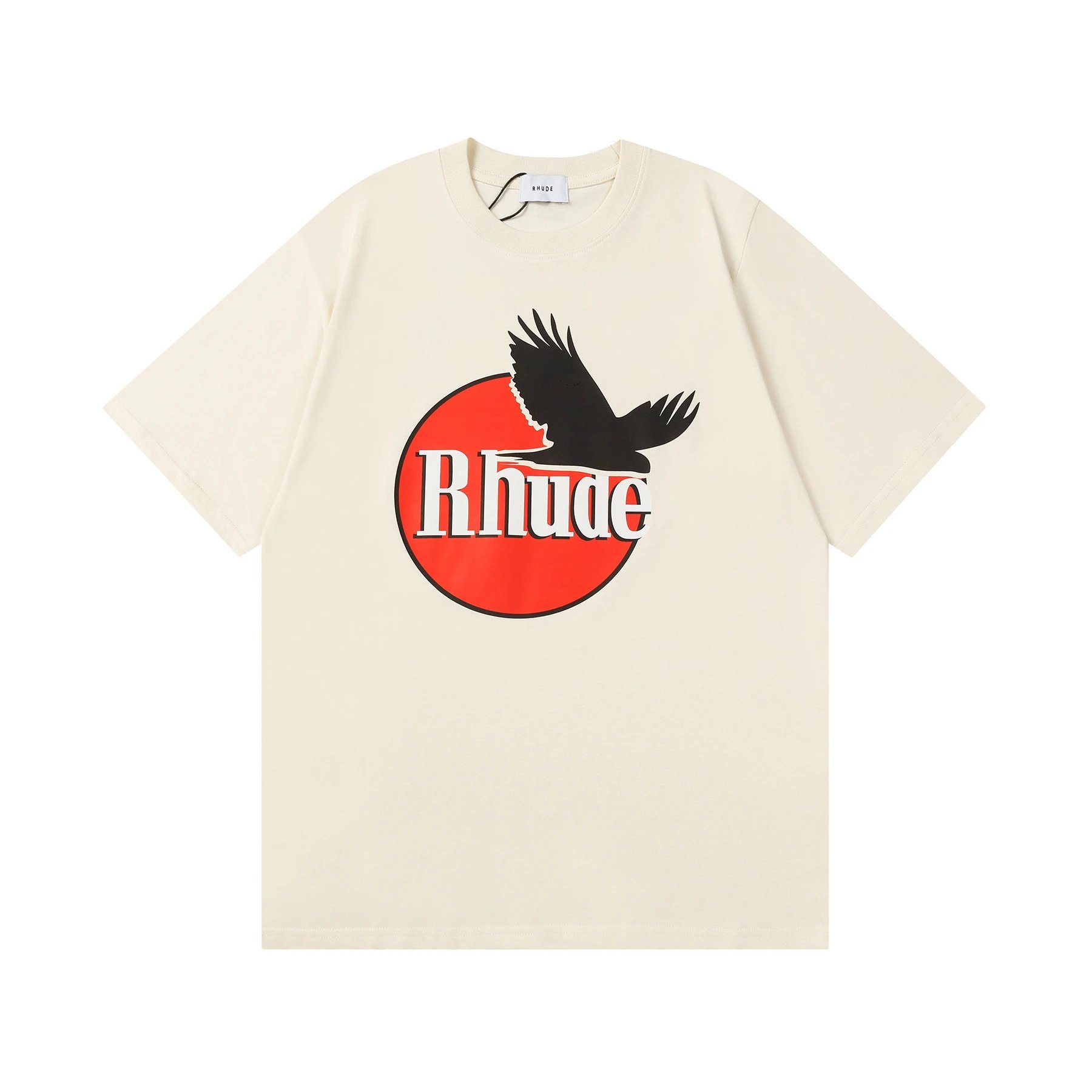 Rhude Graphic Print Cream T-Shirt - 9