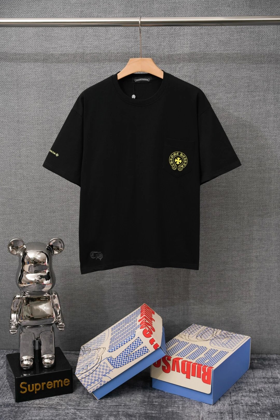 Chrome Hearts Los Angeles Logo Black T-Shirt - 5