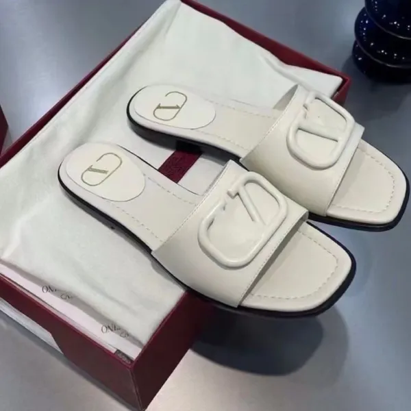 Dior Diorama Slide Black Leather Sandals Slippers - 3