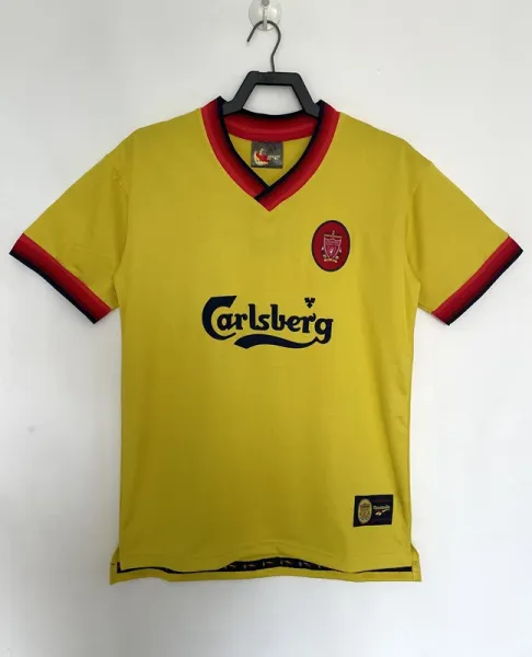 Liverpool FC 1995-96 Away Jersey Yellow - 1