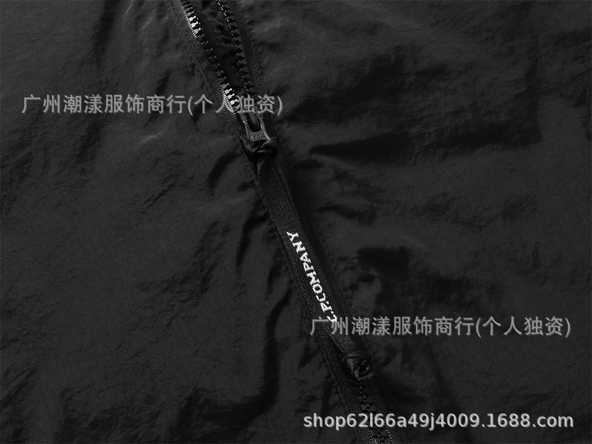 C.P. Company Hooded Windbreaker Black Jacket Outerwear - 18