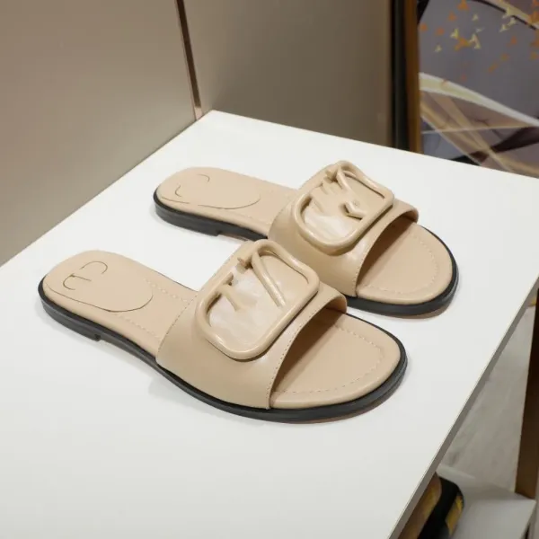 Dior Diorama Slide Black Leather Sandals Slippers - 6