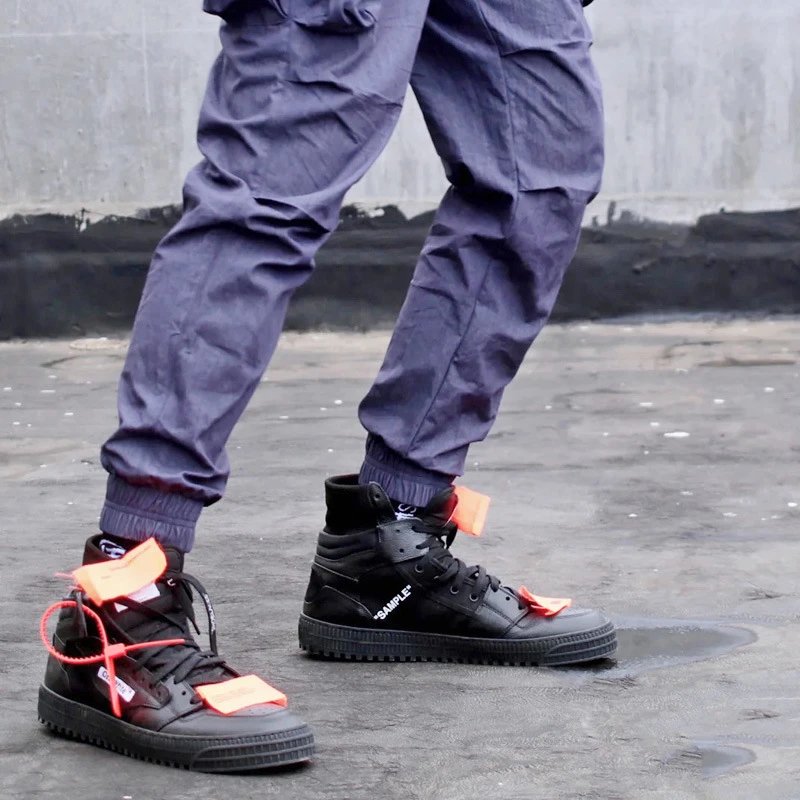 Off-White Diagonal Arrow High-Top Sneakers White - 7