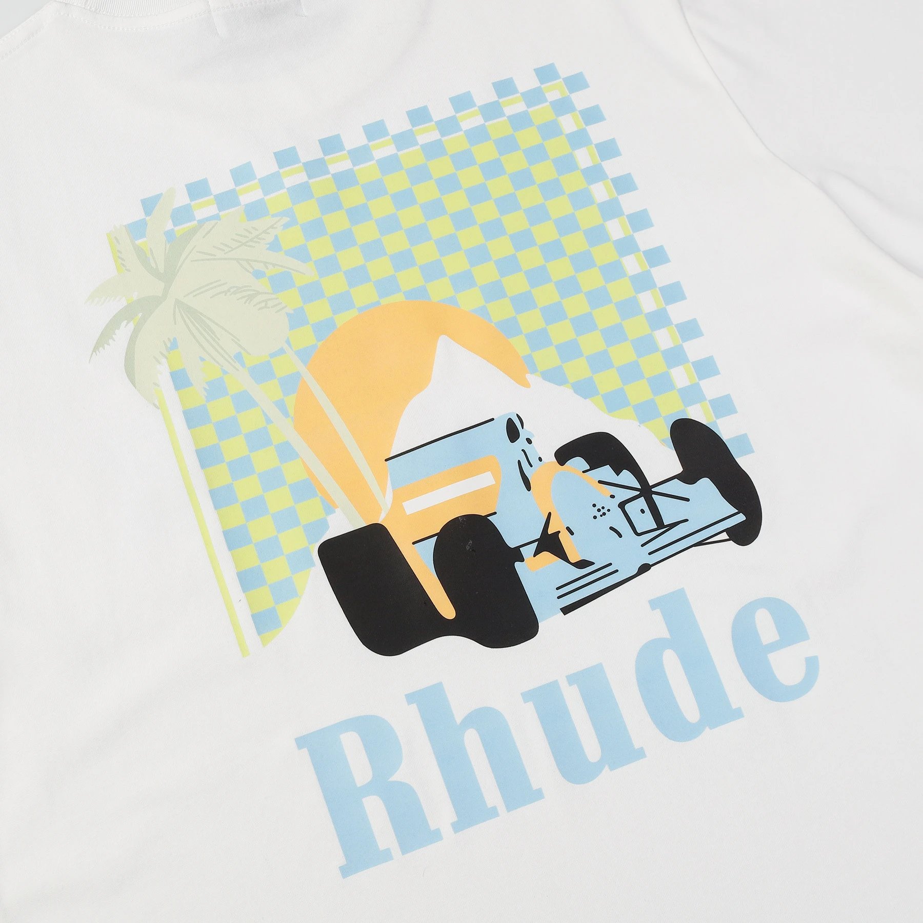 Rhude Graphic Print Cream T-Shirt - 23