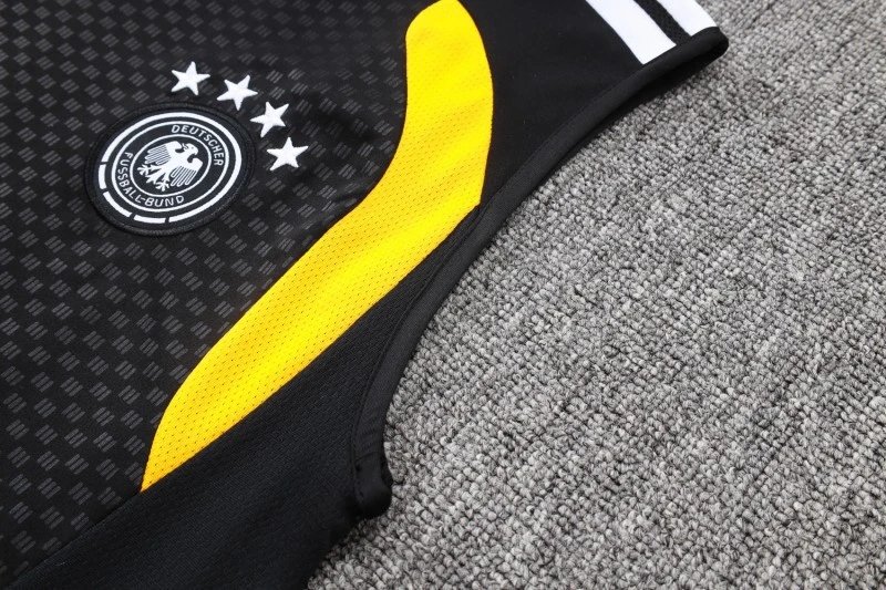 Adidas Germany National Team Training Vest and Shorts Set Black Yellow Red Sets - 6