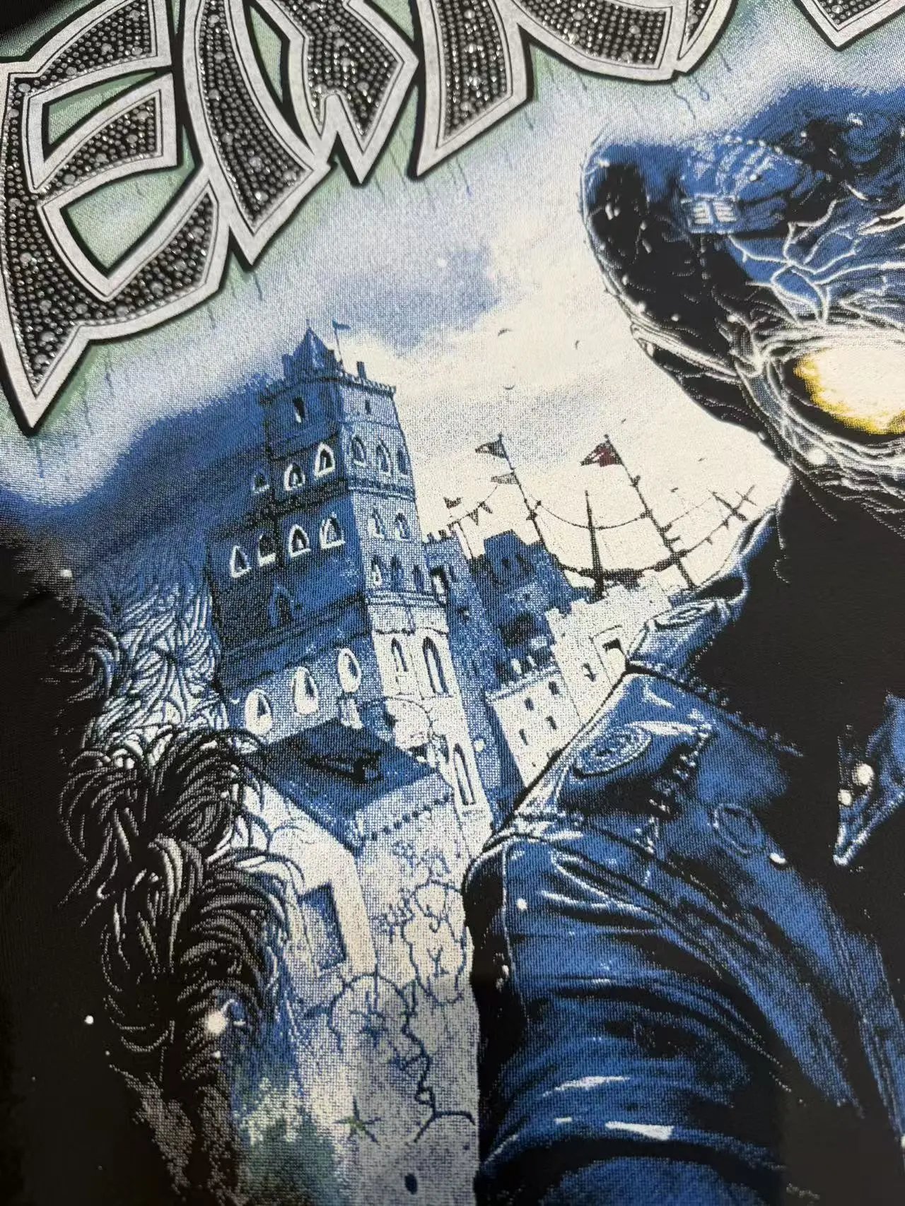 Hellstar Emotions Never Die Studded Graphic T-Shirt Black - 14