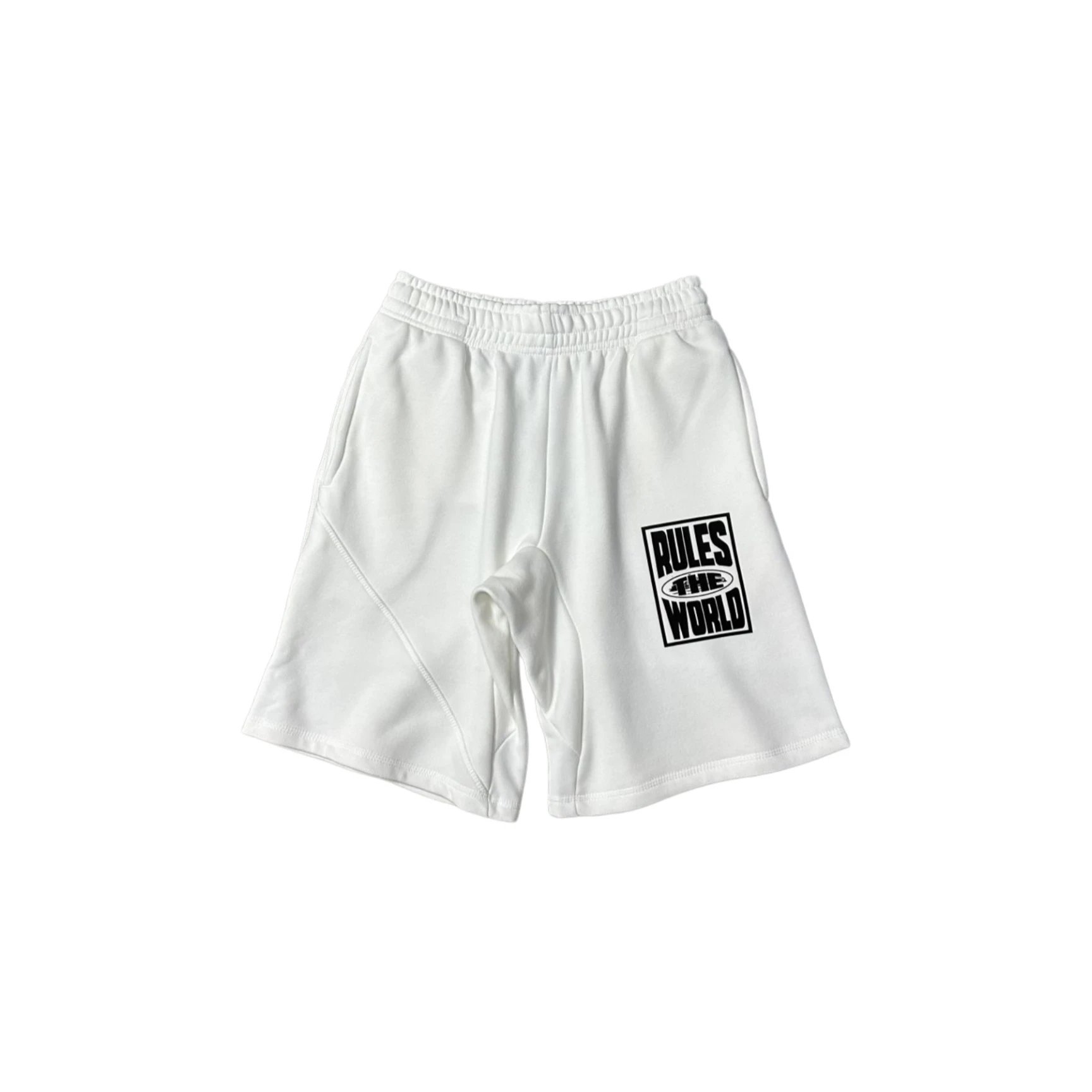 Design Rules The World Graphic Print Sweat Shorts Gray Shorts - 5