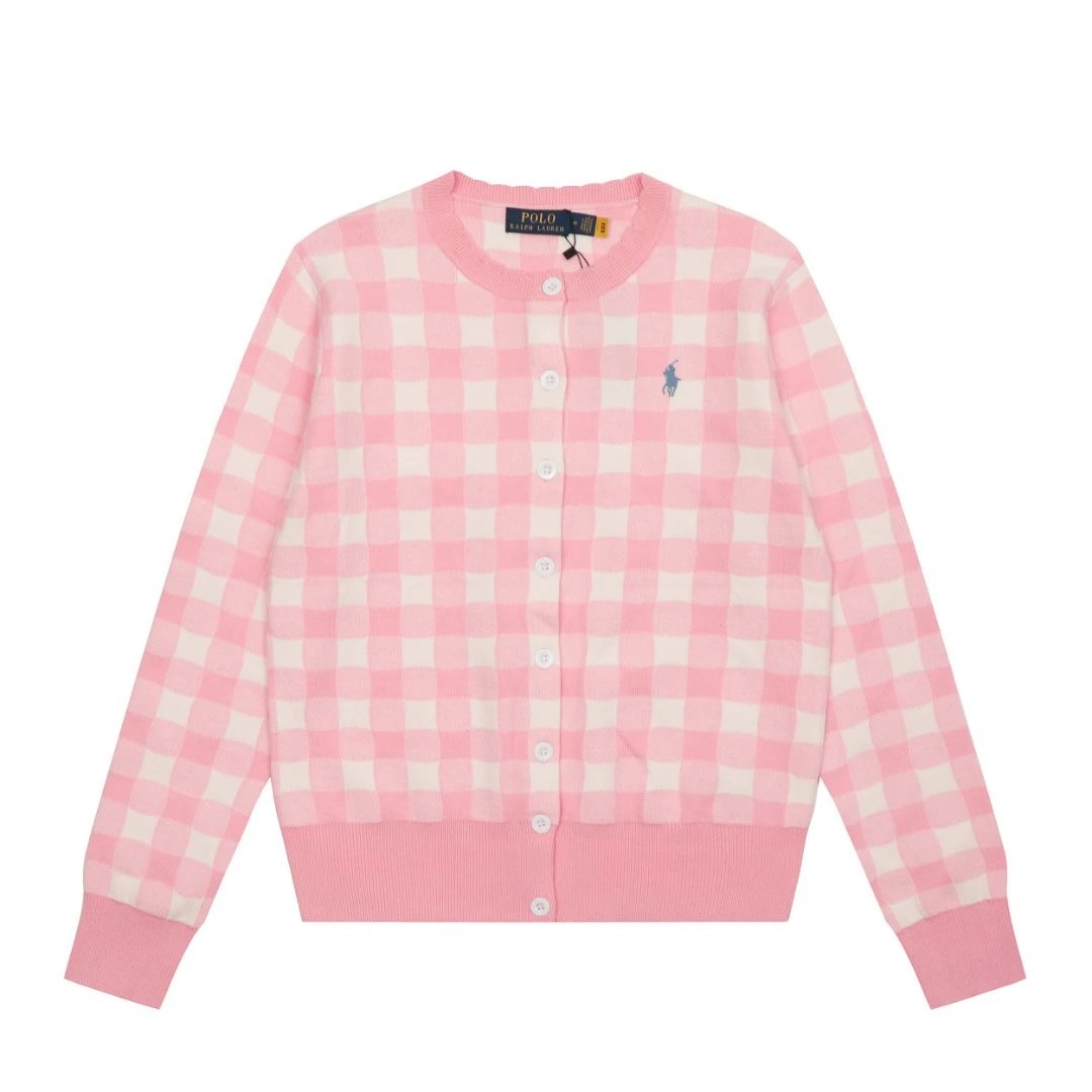 Polo Ralph Lauren Gingham Check Cardigan Yellow - 3