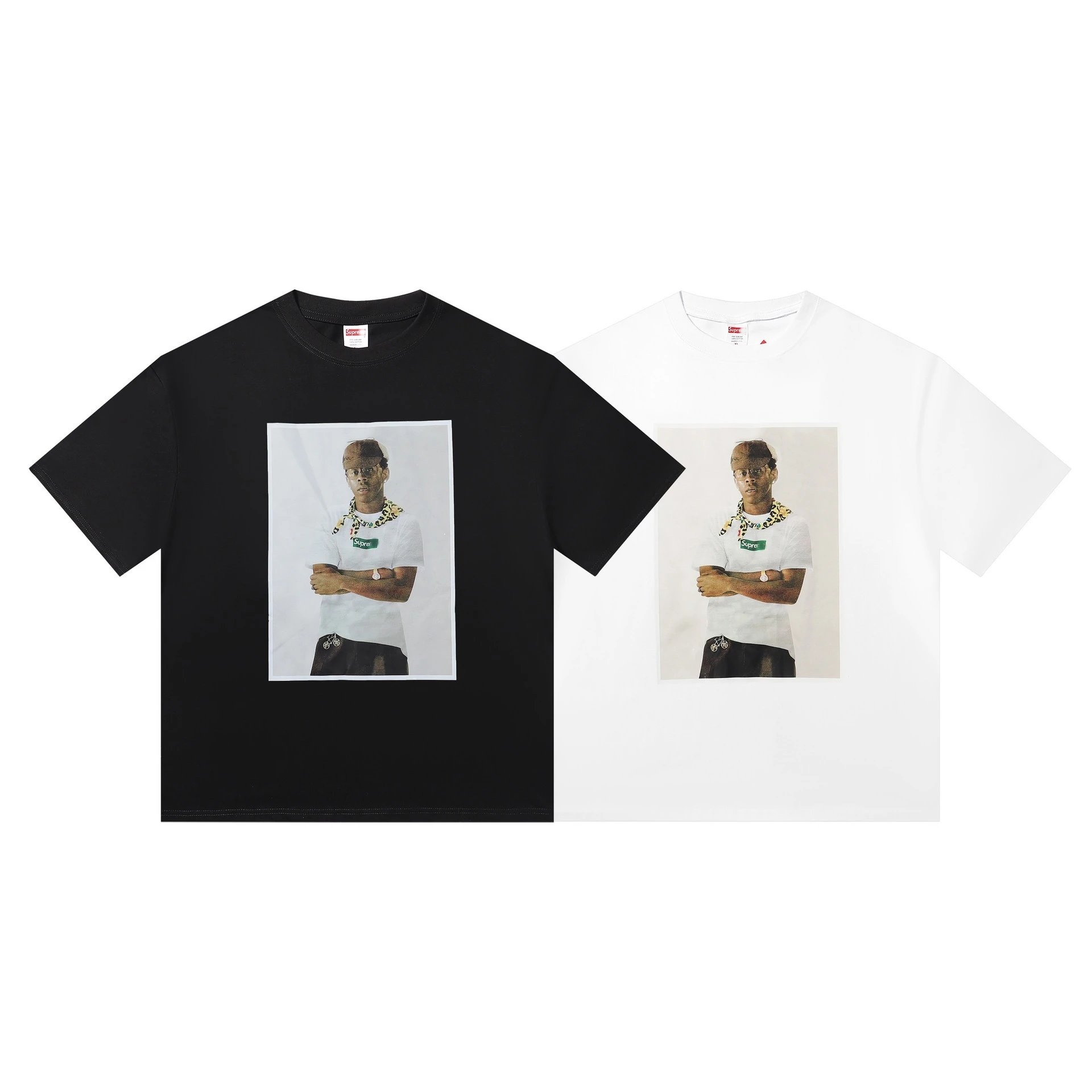 Supreme Box Logo Distorted Print White T-Shirt - 11