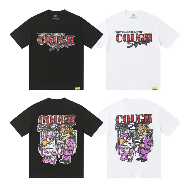 That's a Awful Lot of Cough Syrup T-Shirts Short-Sleeve Graphic Print product detail image 3