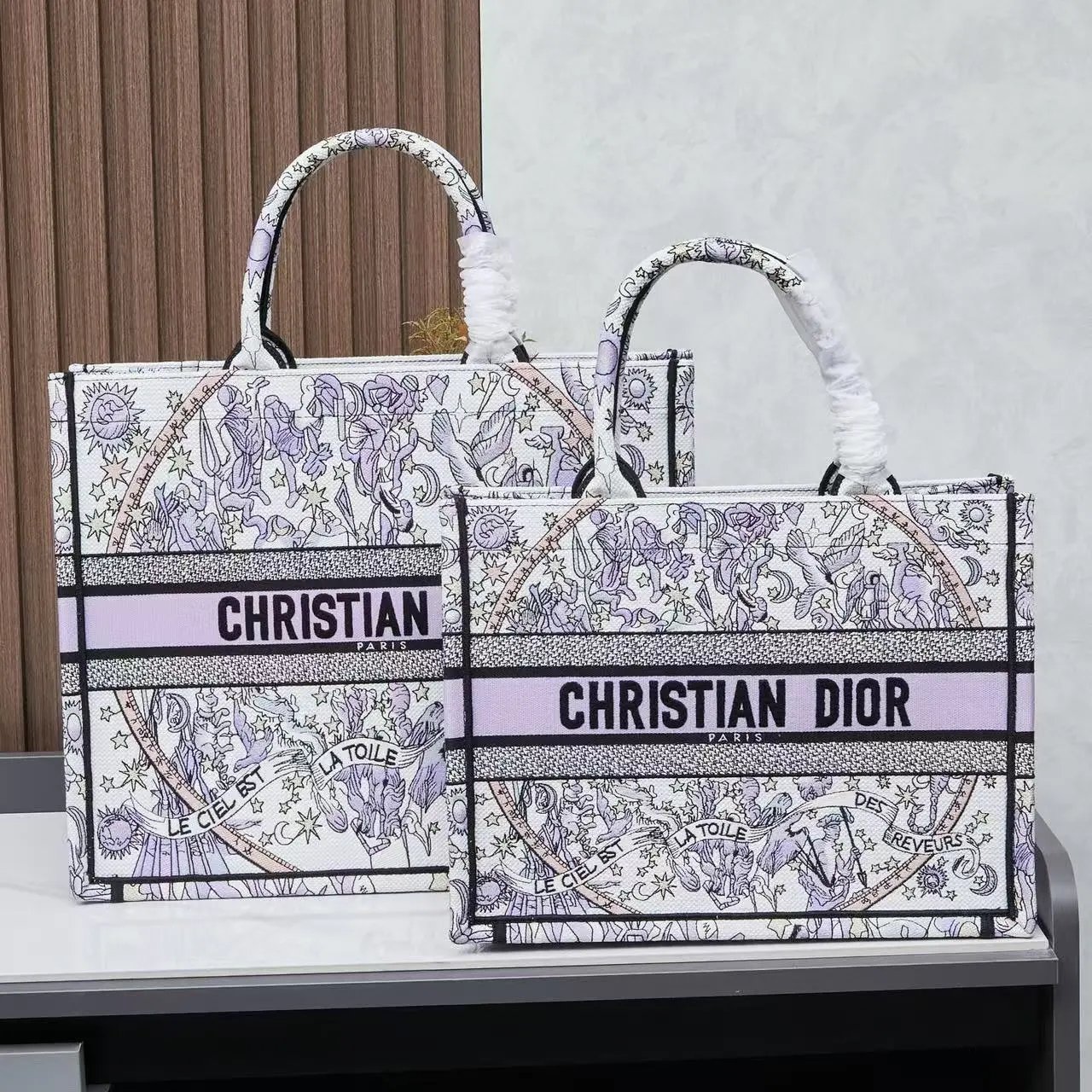 Dior Book Tote Capri Limited Edition Blue Canvas Tote Bag - 2