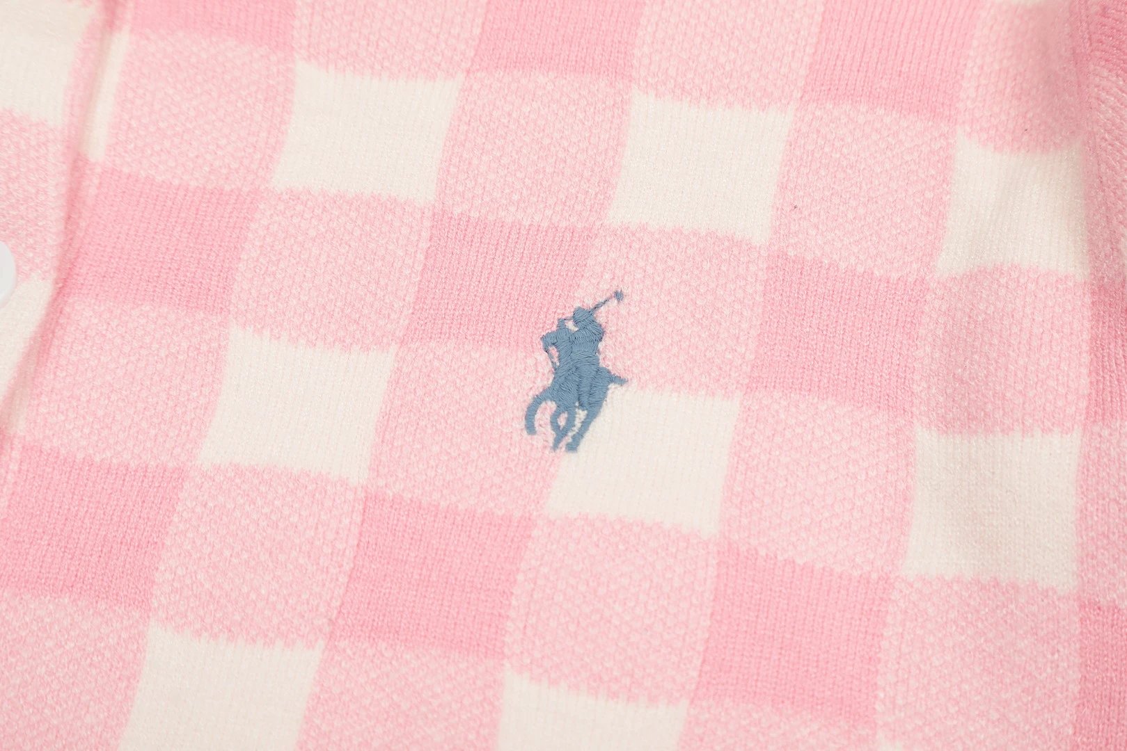 Polo Ralph Lauren Gingham Check Cardigan Yellow - 7