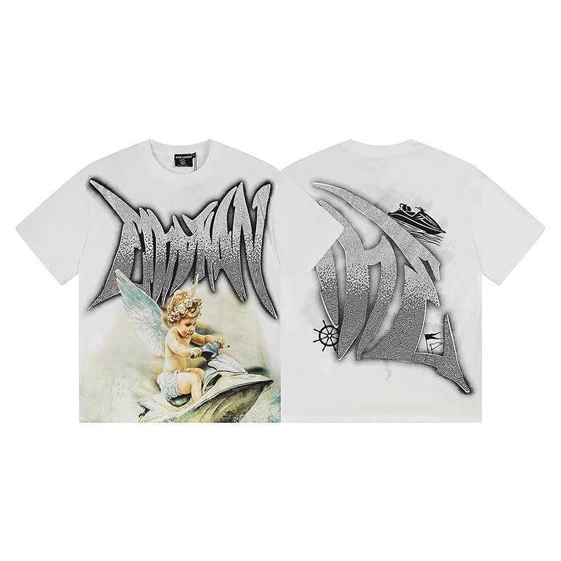 Hellstar Studios Graphic Print T-Shirt White - 20