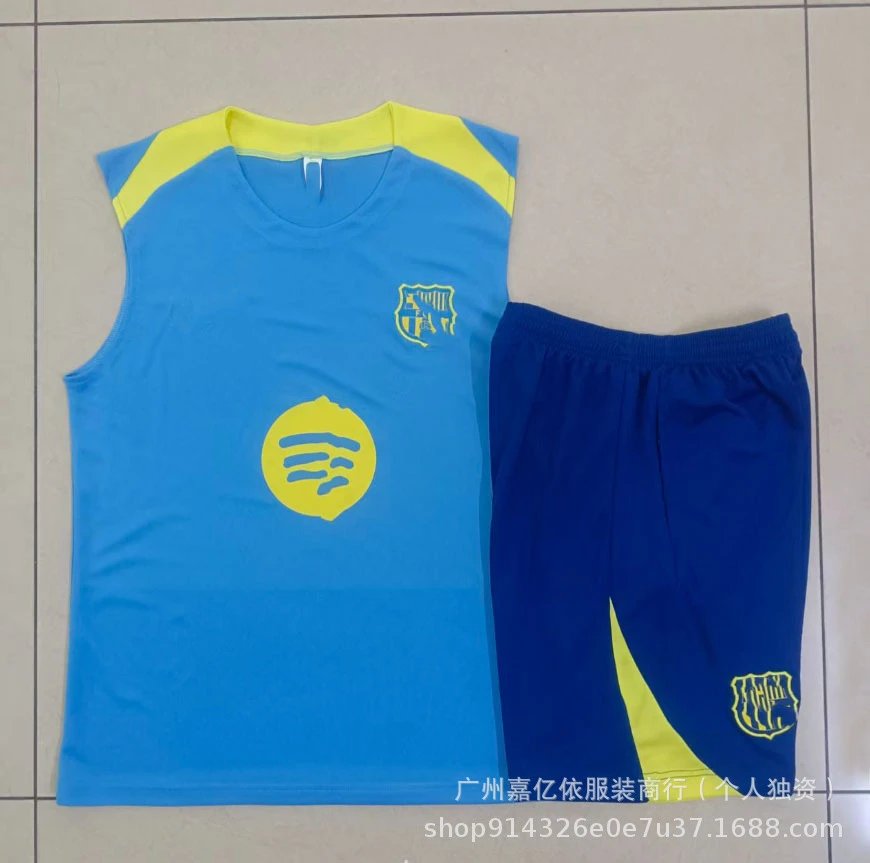 Design Coca-Cola x CyborgFit Cyberpunk Graphic Vest Top and Shorts Set Black / Blue Sets - 43