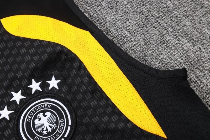 Adidas Germany National Team Training Vest and Shorts Set Black Yellow Red Sets - 7