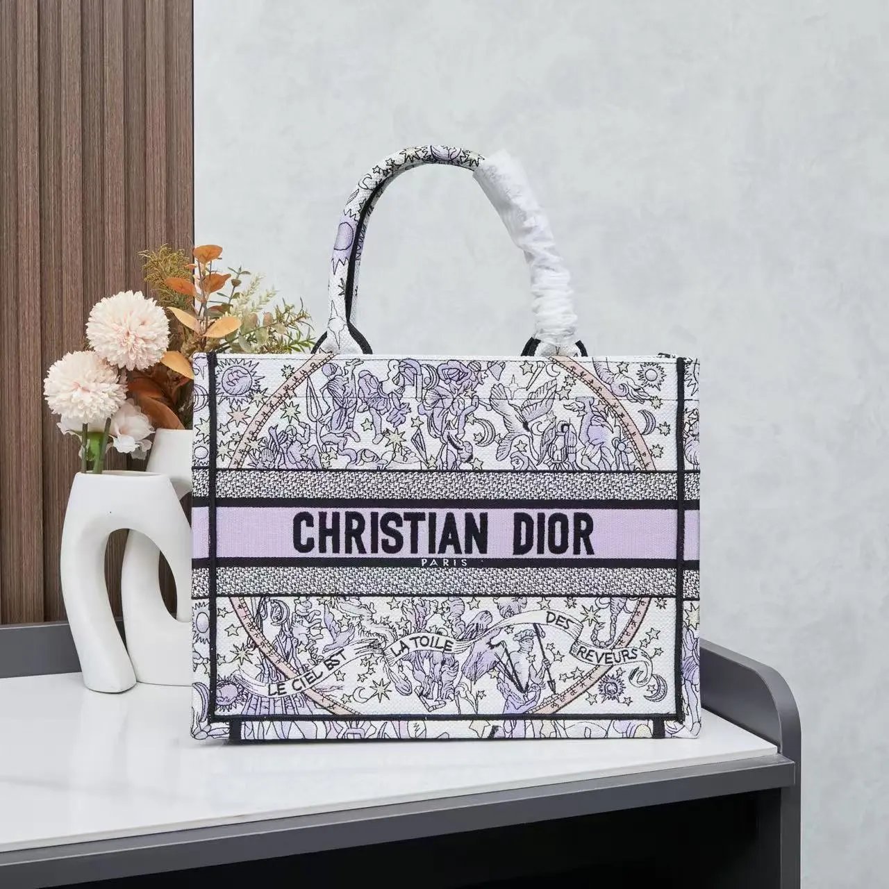 Dior Book Tote Capri Limited Edition Blue Canvas Tote Bag - 4