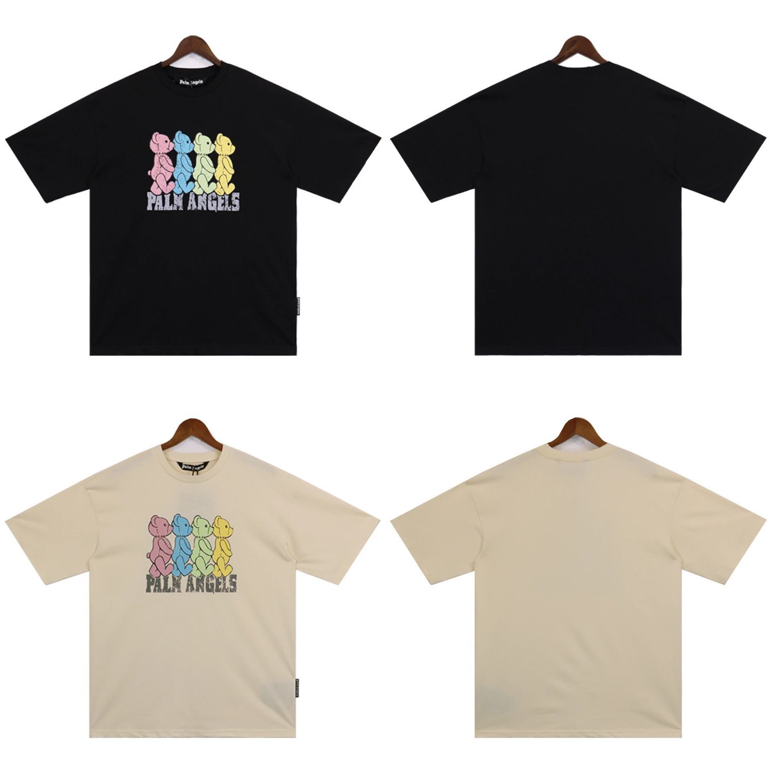 Palm Angels Palm Tree Print Oversized T-Shirt Black - 4