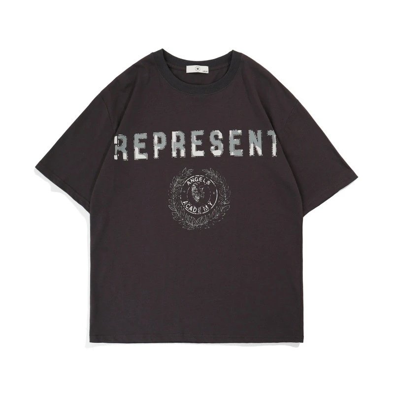 Represent Angels Academy Beige Oversized T-Shirt - 4