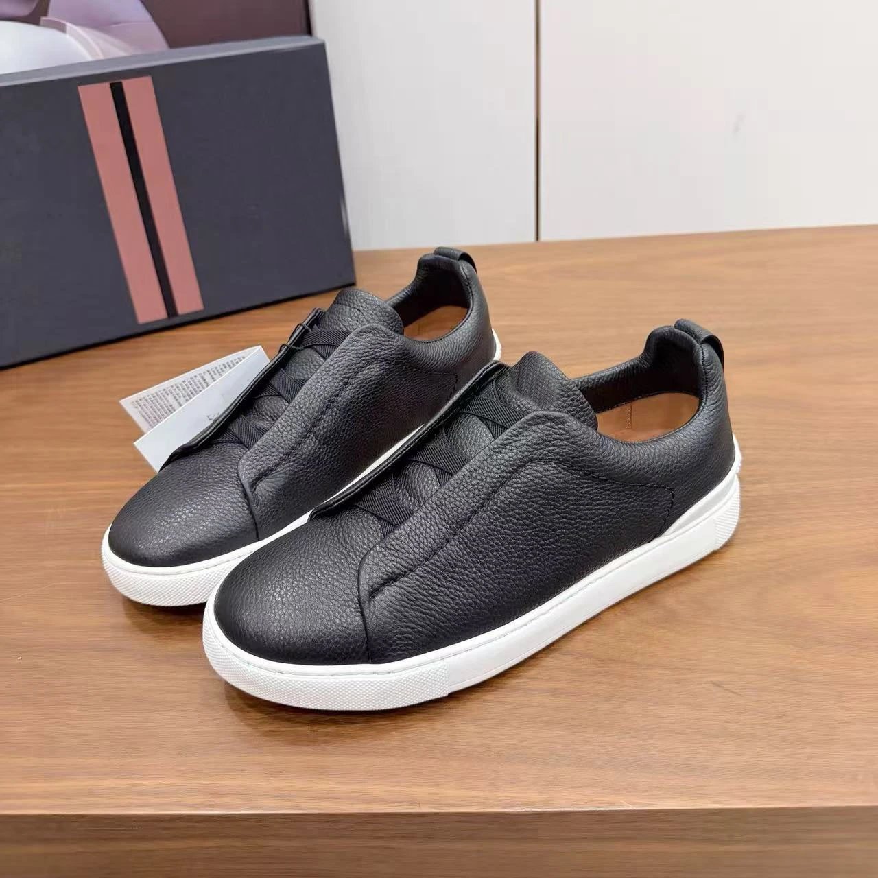 Hogan Interactive Sneakers Black with Tan Accents Casual Shoes - 3