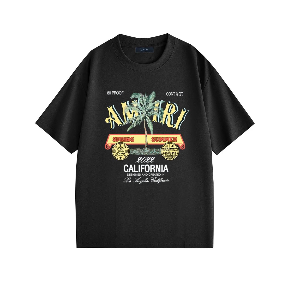 Amiri Dove Graphic Print Black T-Shirt - 4