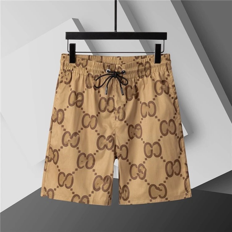 Louis Vuitton Swimwear Mesh-Lined Drawstring Swim Shorts — 3645 Khaki