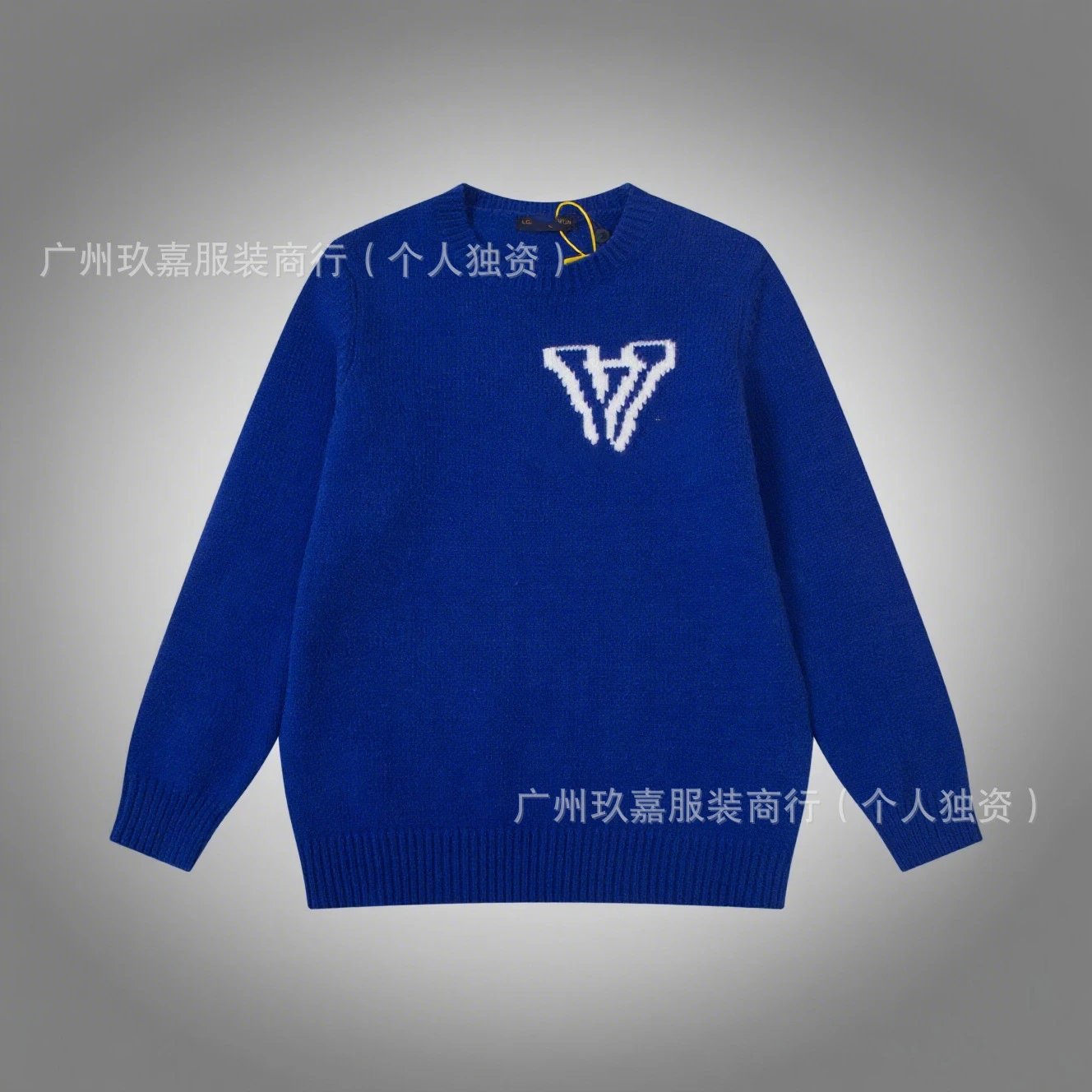 Design Paper Airplane Graphic Knit Sweater White - 20