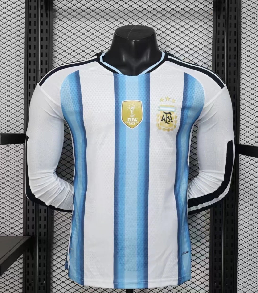 Inter Miami CF 2024 Away Jersey Light Blue Pink Trim Long-Sleeve Soccer Jersey - 6
