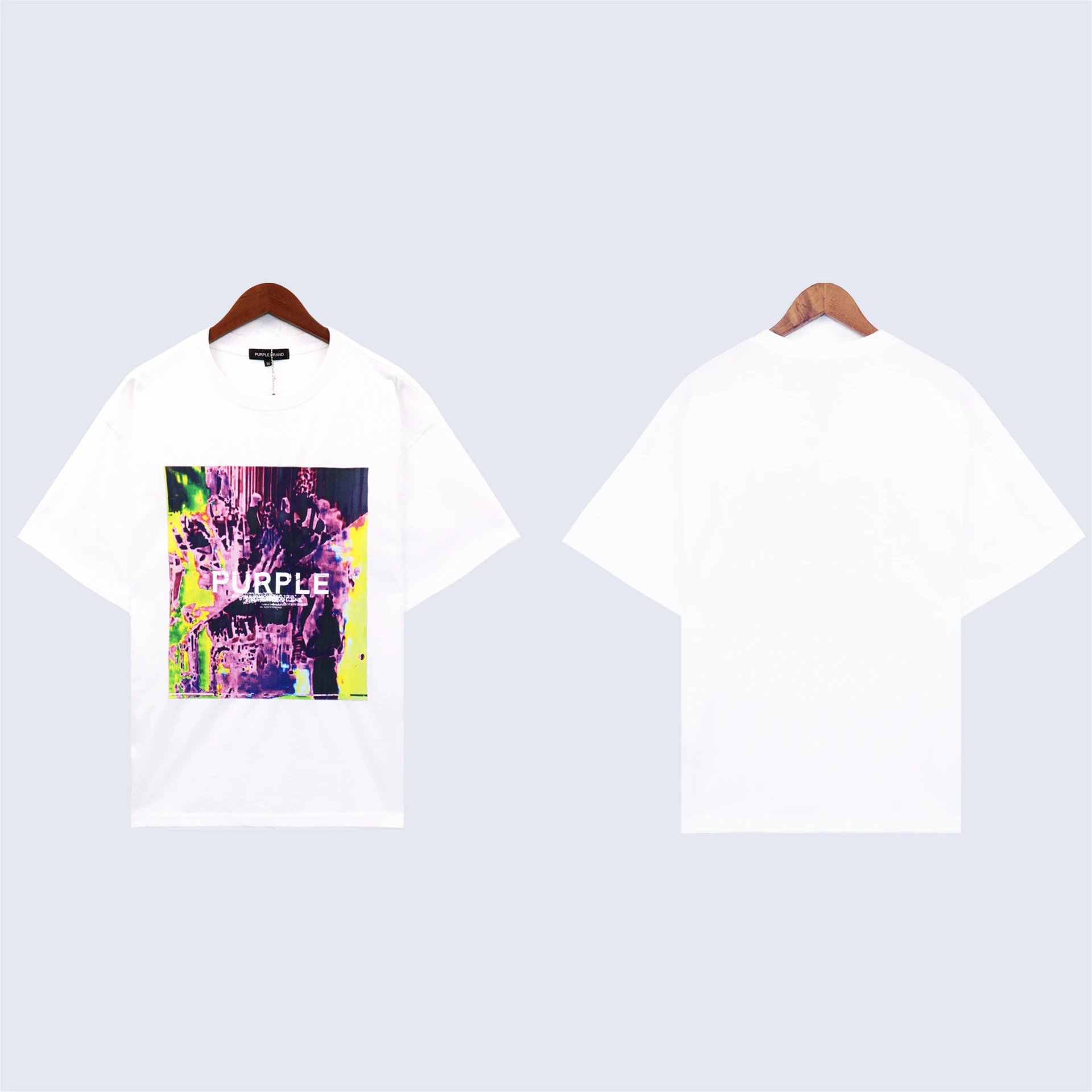 Design Distorted Typography White T-Shirt - 5