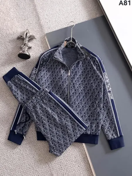 Dior Oblique Monogram Tracksuit Navy Blue - 1