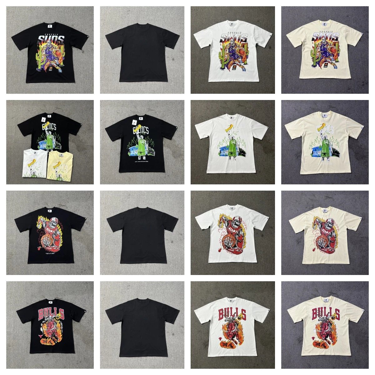 Hellstar Studios Golden State Warriors x Hellstar 2022 NBA Champs Skull Warrior Black T-Shirt T-Shirts - 4