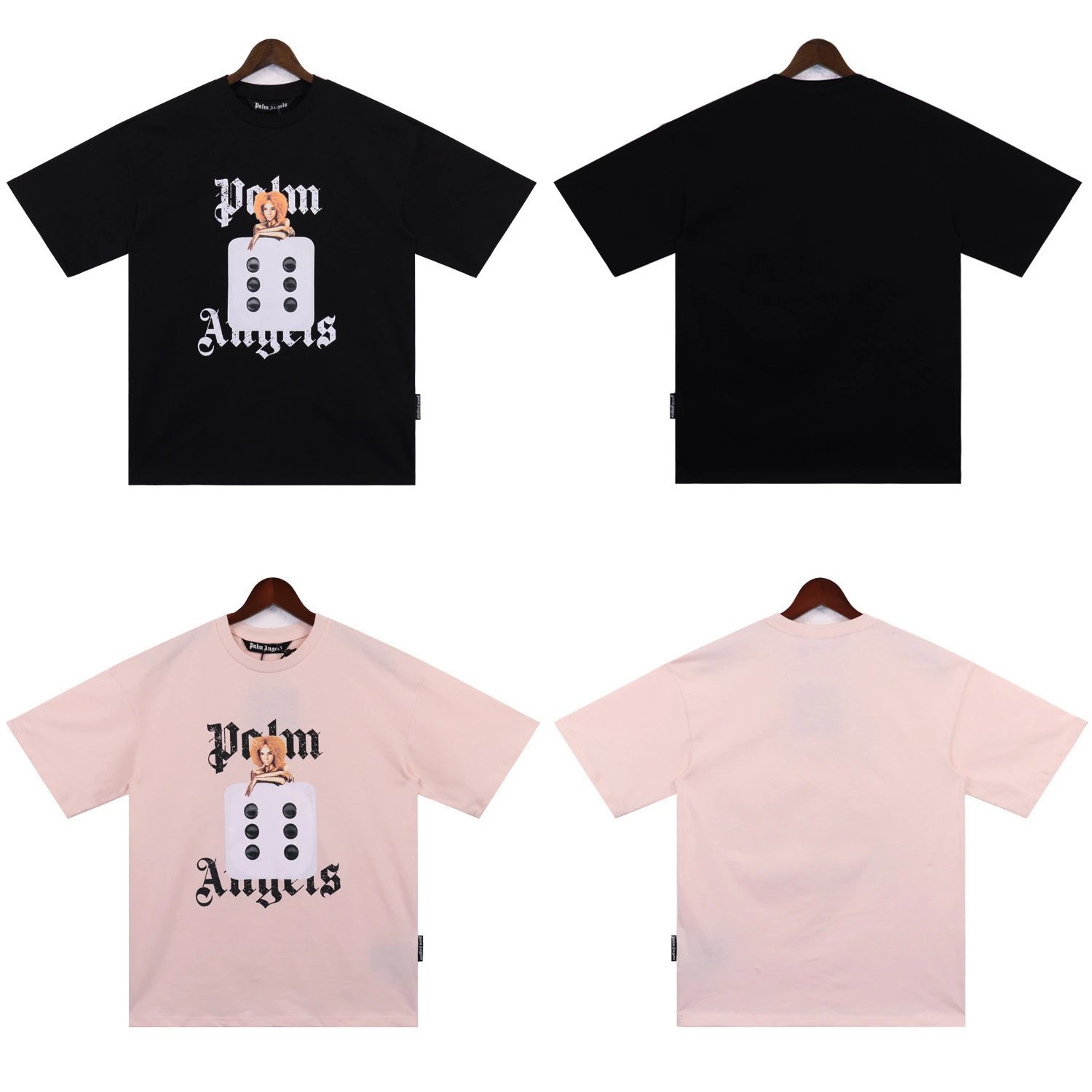 Palm Angels Palm Tree Print Oversized T-Shirt Black - 6