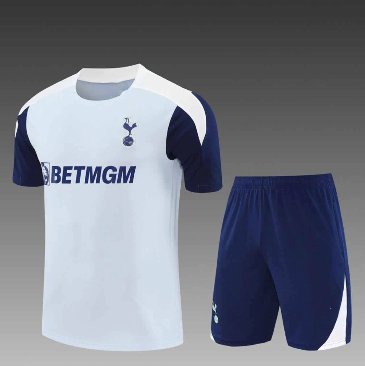 Tottenham Hotspur Training Kit White / Navy Jersey and Shorts Sets - 1