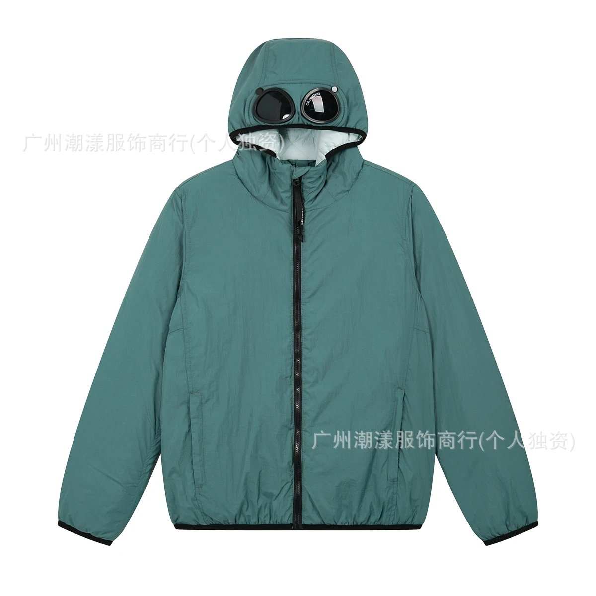 C.P. Company Hooded Windbreaker Black Jacket Outerwear - 10