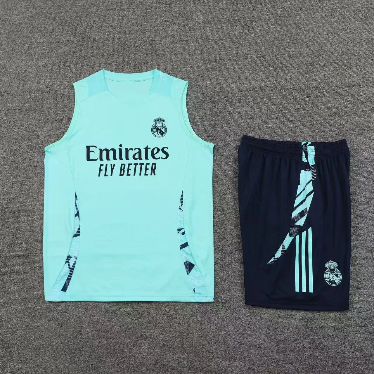 Arsenal FC x Adidas Training Set Multicolor Vest and Black Shorts - 7