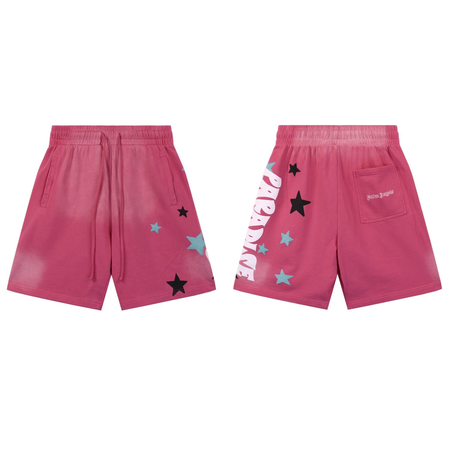 Palm Angels Paradise Print Pink Tie-Dye Set - 14