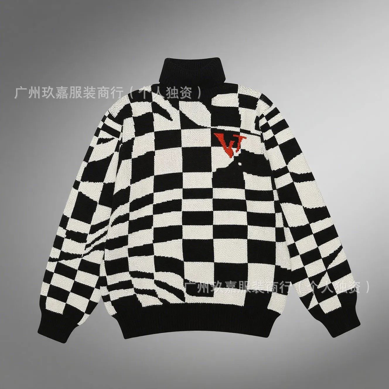 Design Paper Airplane Graphic Knit Sweater White - 31
