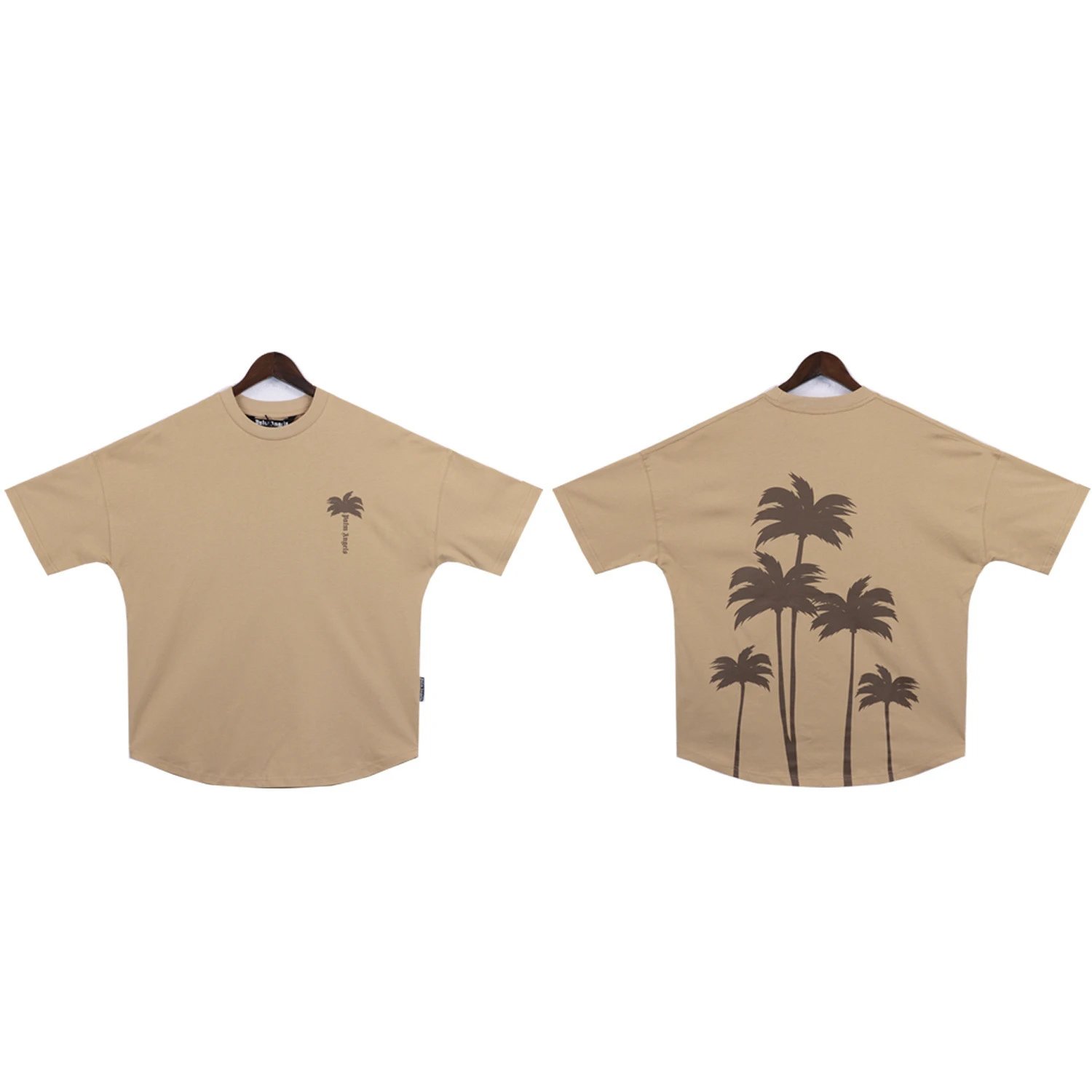 Palm Angels Palm Tree Print Oversized T-Shirt Black - 29
