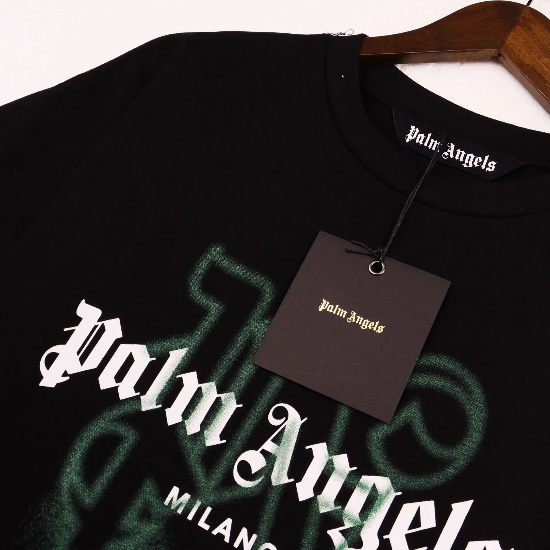 Palm Angels Palm Tree Print Oversized T-Shirt Black - 20