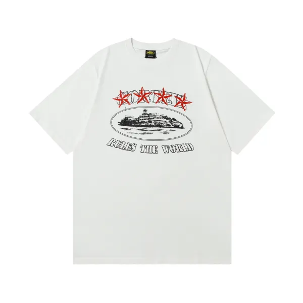 Corteiz Rules The World White T-Shirt - 1